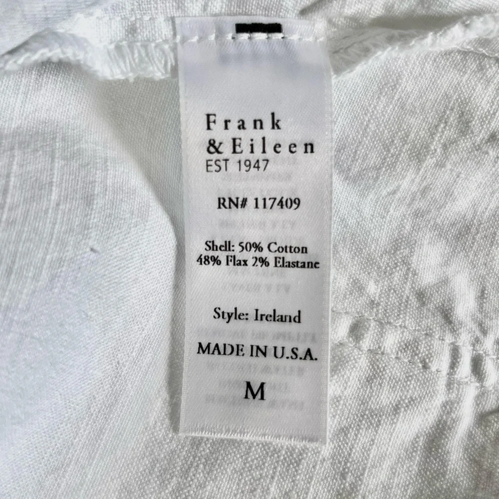 Frank & Eileen Ireland White Long Sleeve Romper with Pockets - Picture 7 of 8